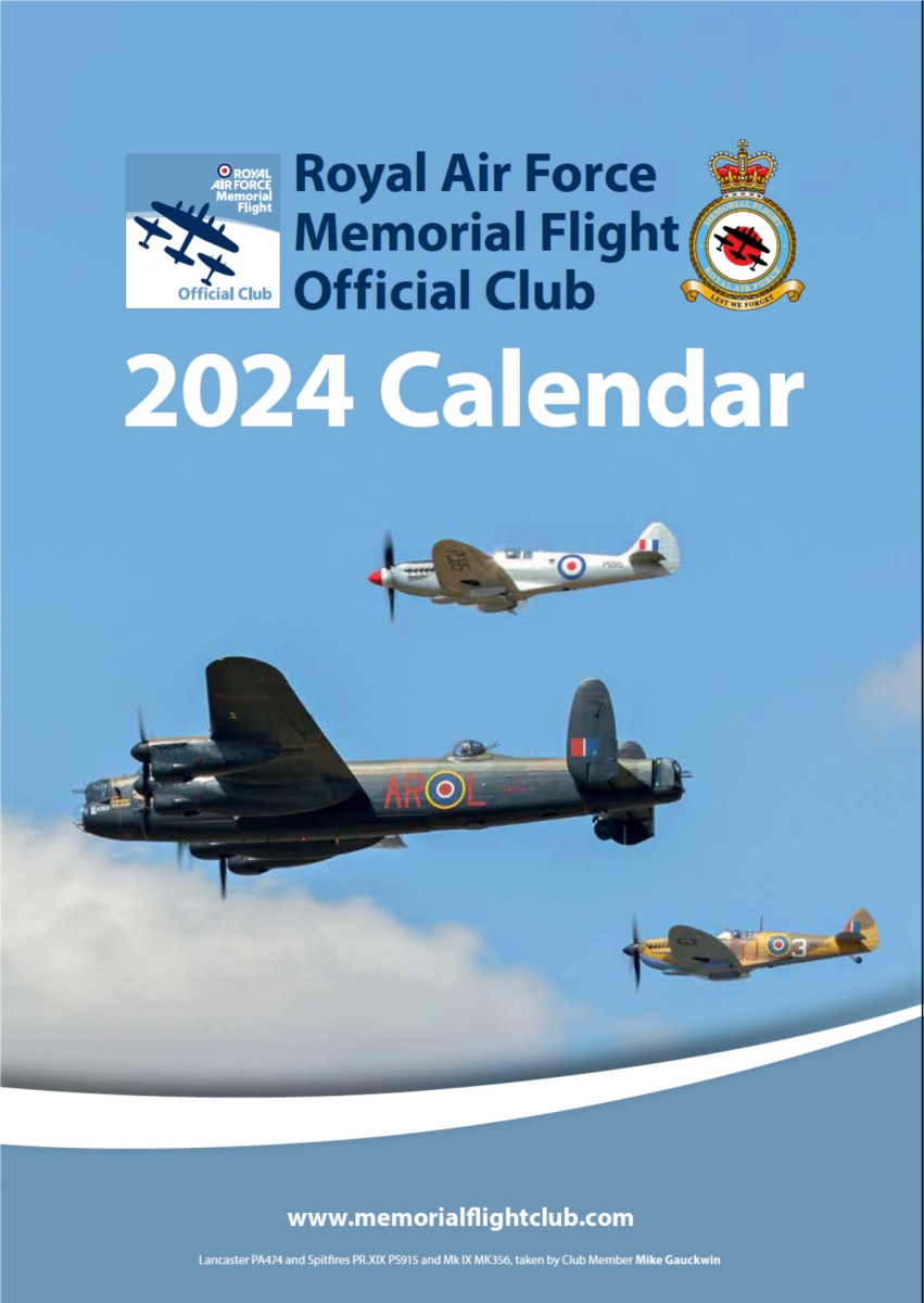 Official Club 2024 calendar on sale now RAF Memorial Flight Club